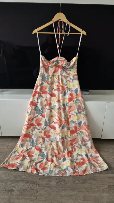 Vestido largo floral multicolor - miniatura 4