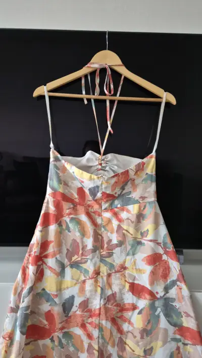 Vestido largo floral multicolor - miniatura 5