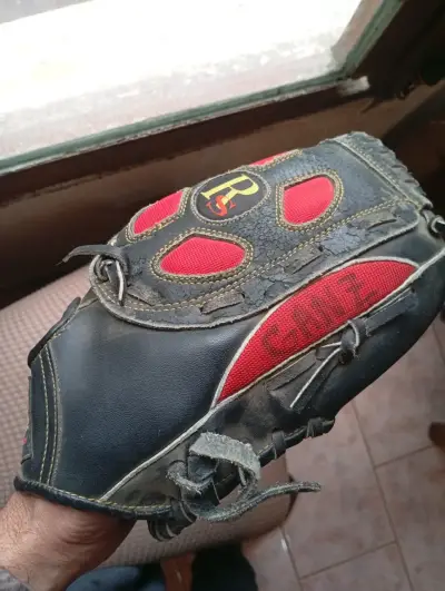 ⚾ GUANTE VINTAGE DE BÉISBOL + PELOTA AUTOGRAFIADA - miniatura 3