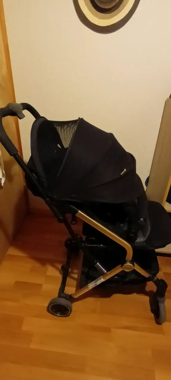 Coche de bebé plegable negro - Safety - 2