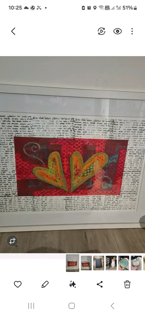Cuadro Claudia Parodi enmarcado, 97 x 126 cm. - 1