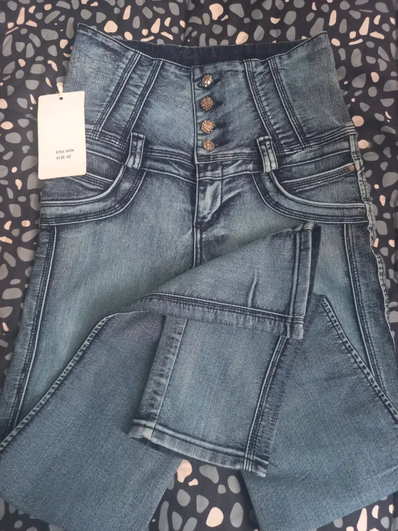 Jeans estilo retro azul