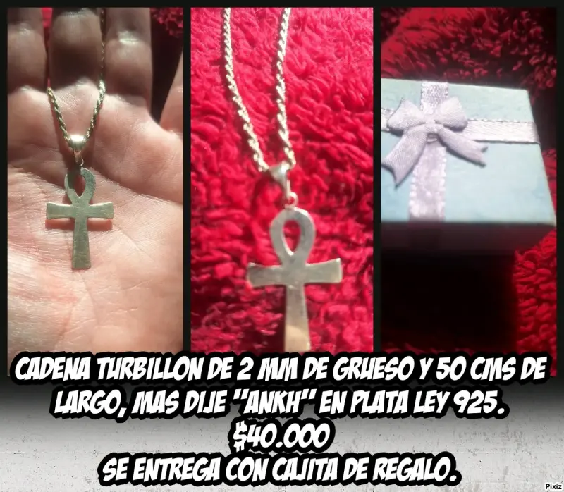 Collar con dije de ankh - 4