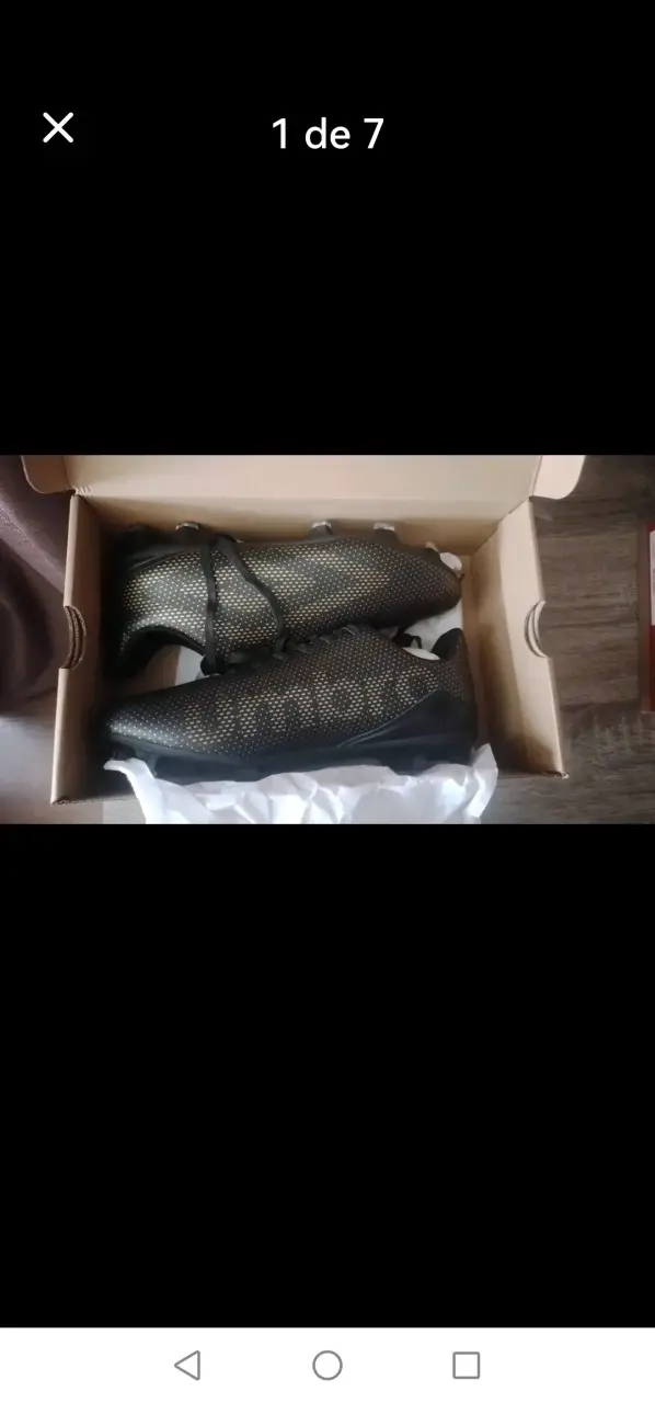 Zapatillas fútbol negro brillantes - 1