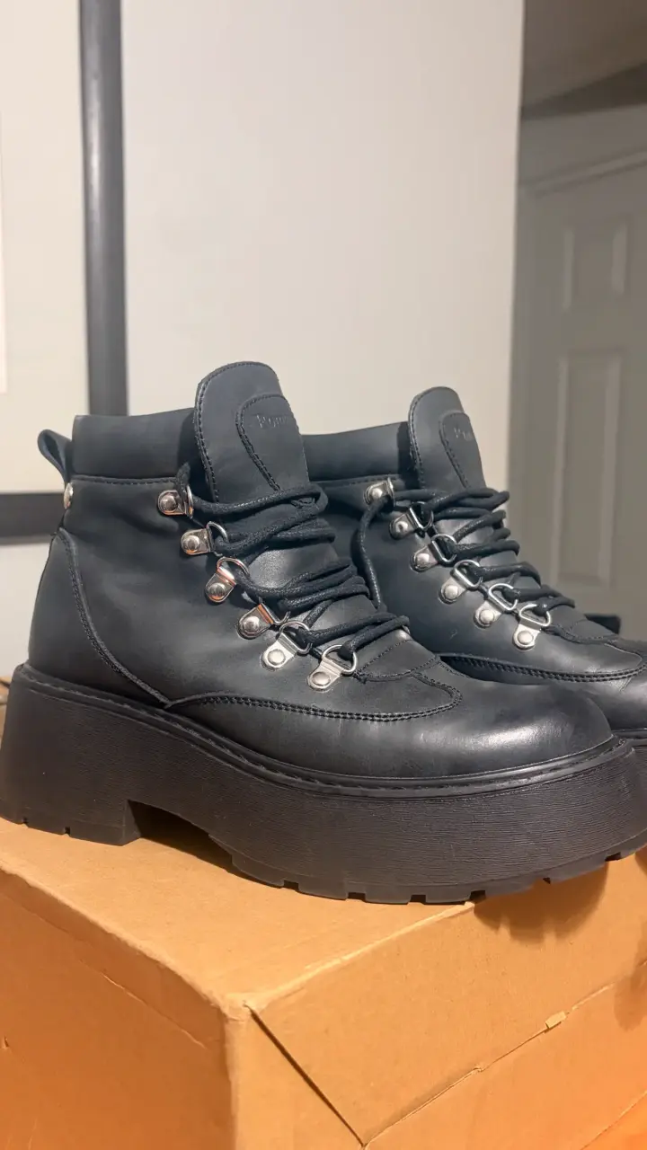 Botines negros plataforma - 1