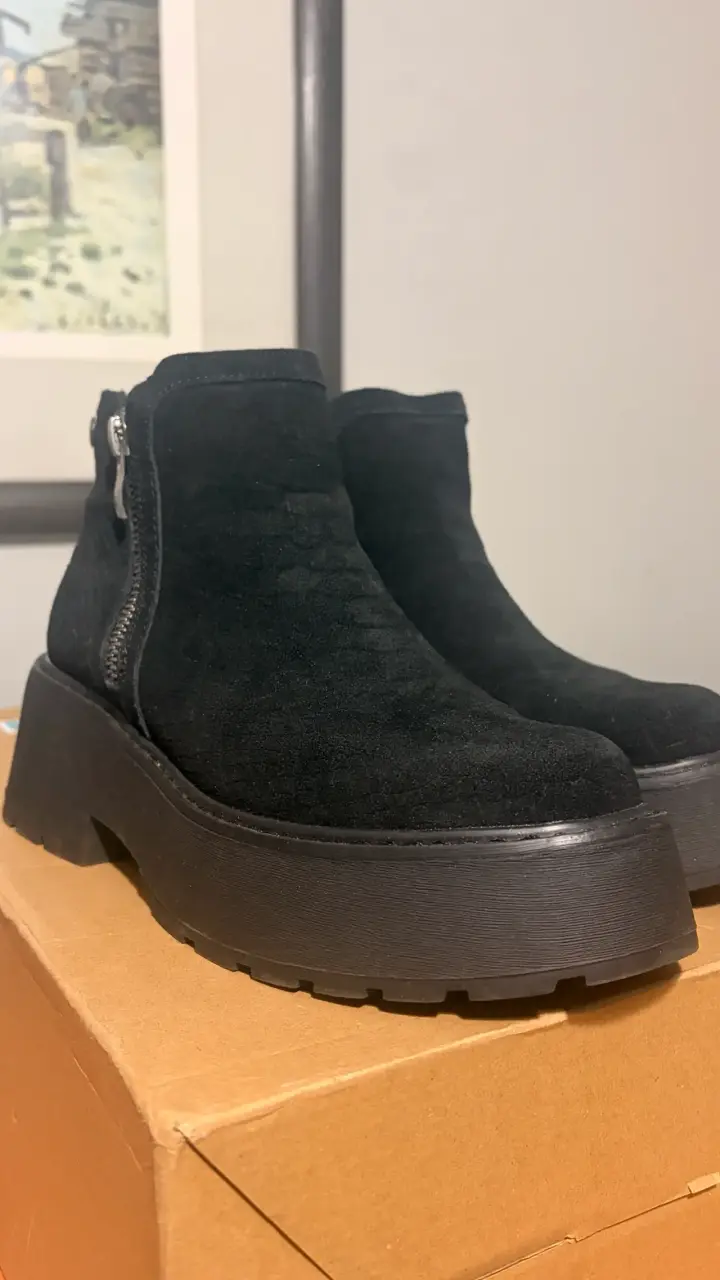 Botines negros plataforma - 2