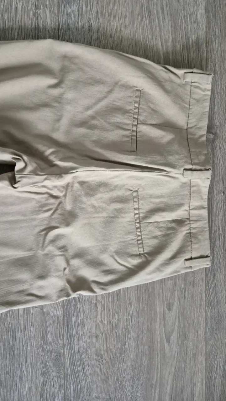 Pantalones beige clásico - 5