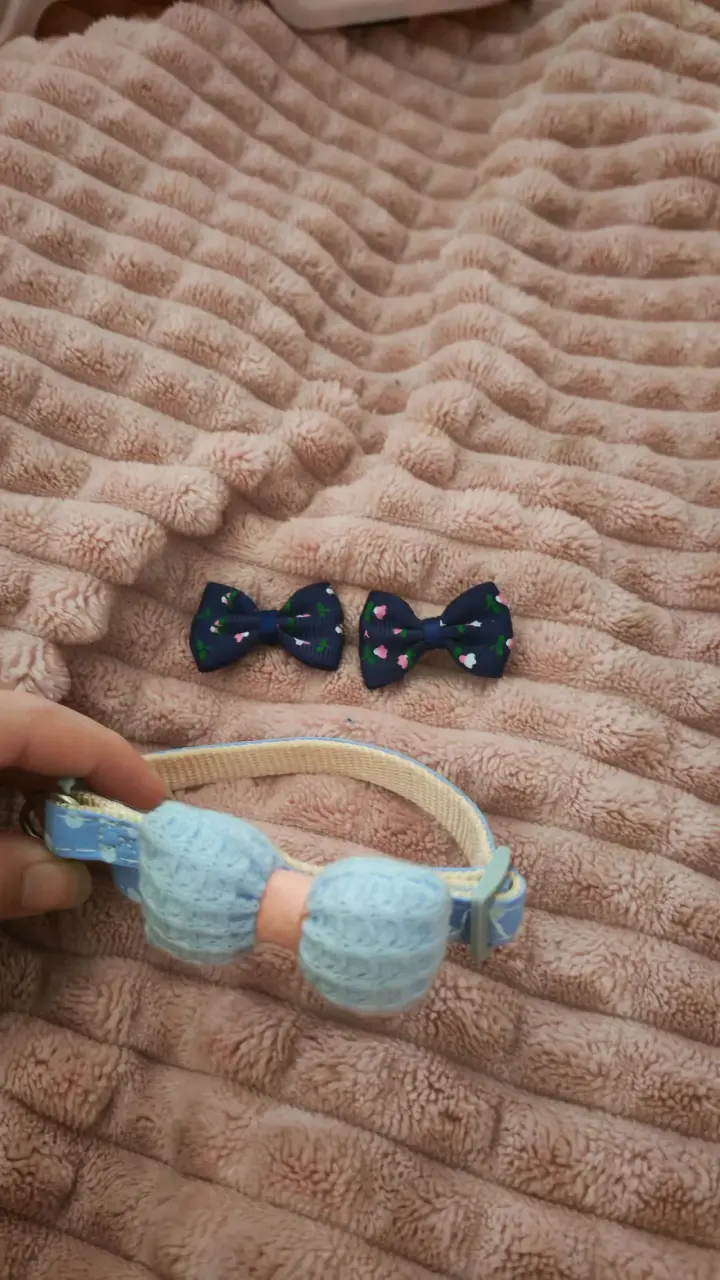 Collar para mascota con moños