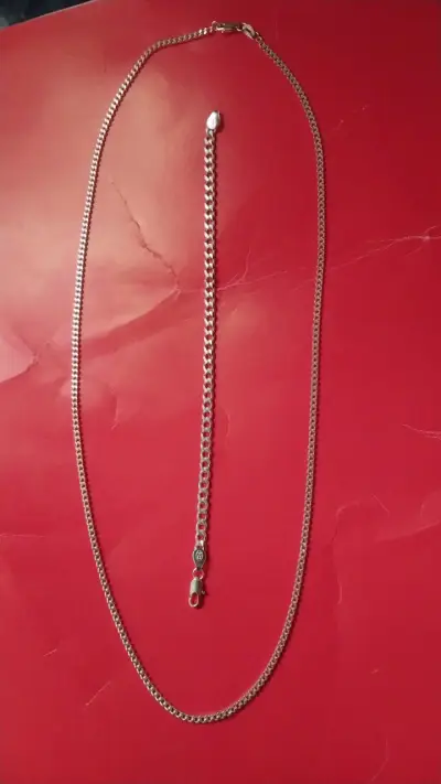 Collar de plata elegante - miniatura 1