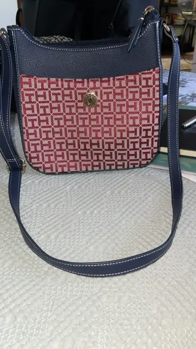 Cartera estampada azul y rojo - miniatura 2