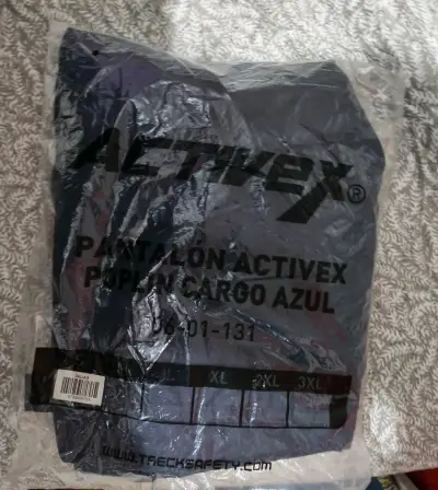 Pantalón ActiveX Poplin Cargo Azul - miniatura 1