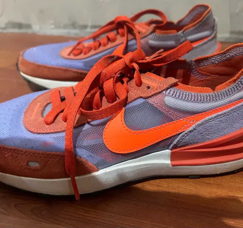 Zapatillas deportivas naranjas y lilas - 3