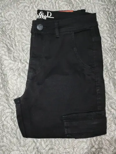 Pantalones negros de mezclilla X&D - miniatura 2