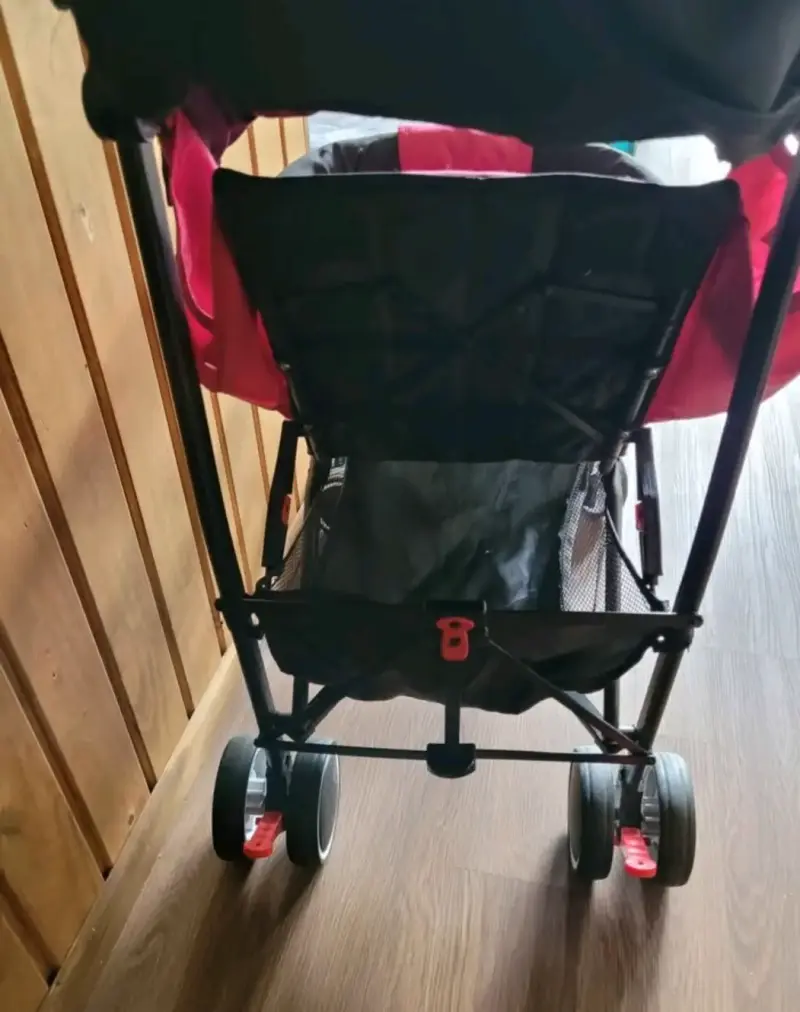 Coche para bebé plegable rosado - 4