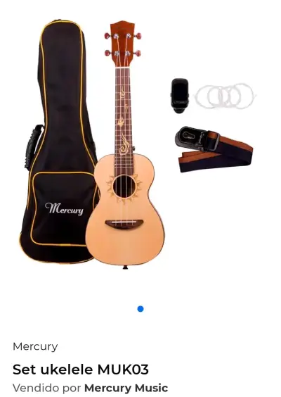 Ukulele Mercury con estuche - miniatura 2