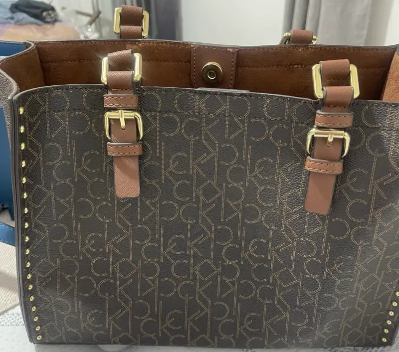 Bolso marrón con logo CK - 2