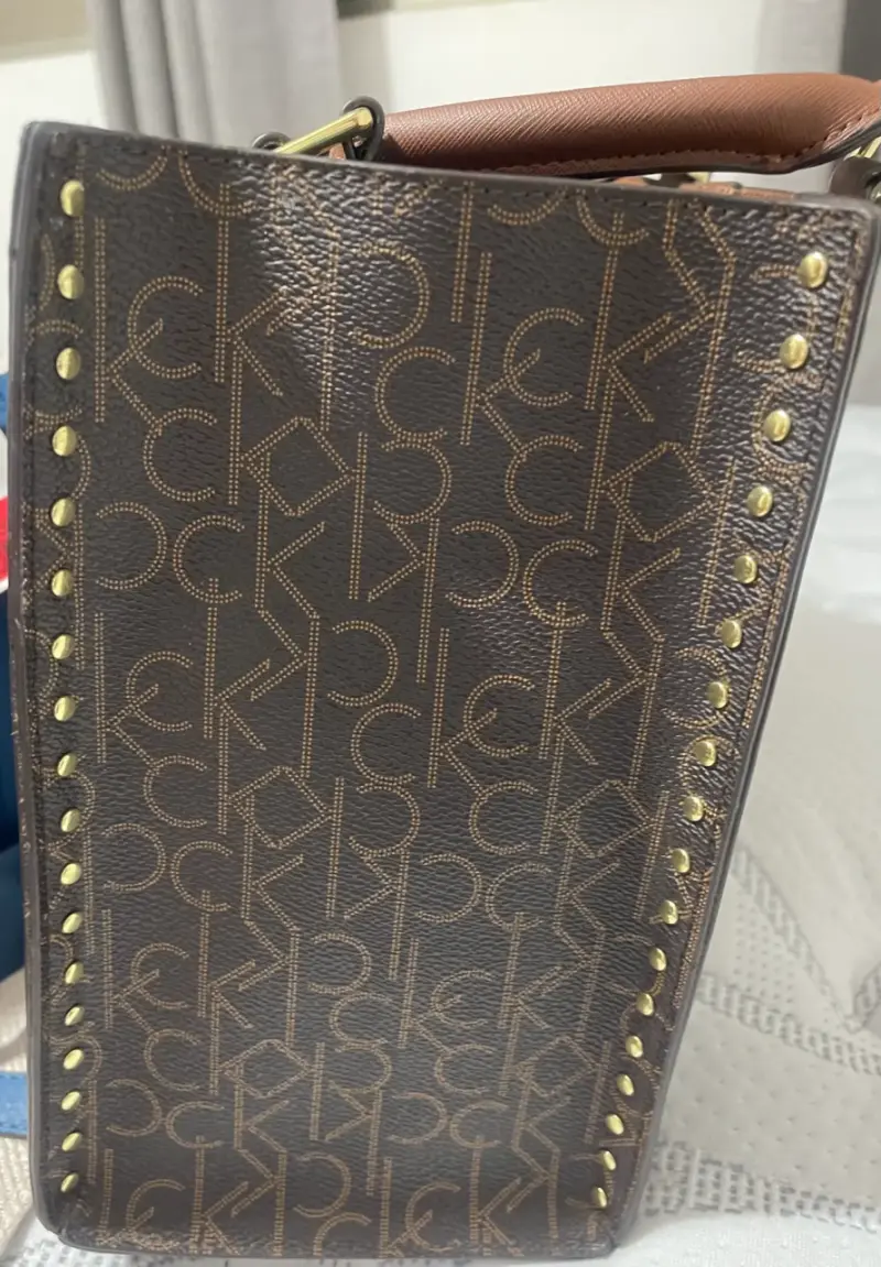 Bolso marrón con logo CK - 4