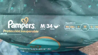 Pañales Pampers M 34 unidades - miniatura 2