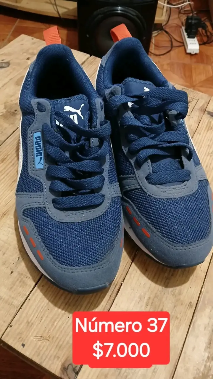 Zapatillas deportivas Puma azul Talla 37 - 1