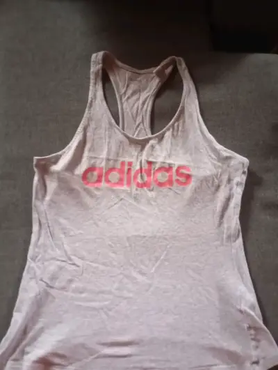 Polera deportiva Adidas gris - miniatura 1