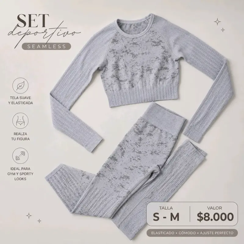🩶 Set deportivo seamless - 2