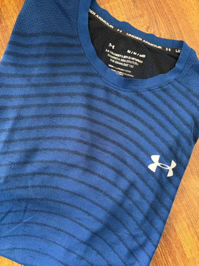 Polera deportiva azul hombre - 2