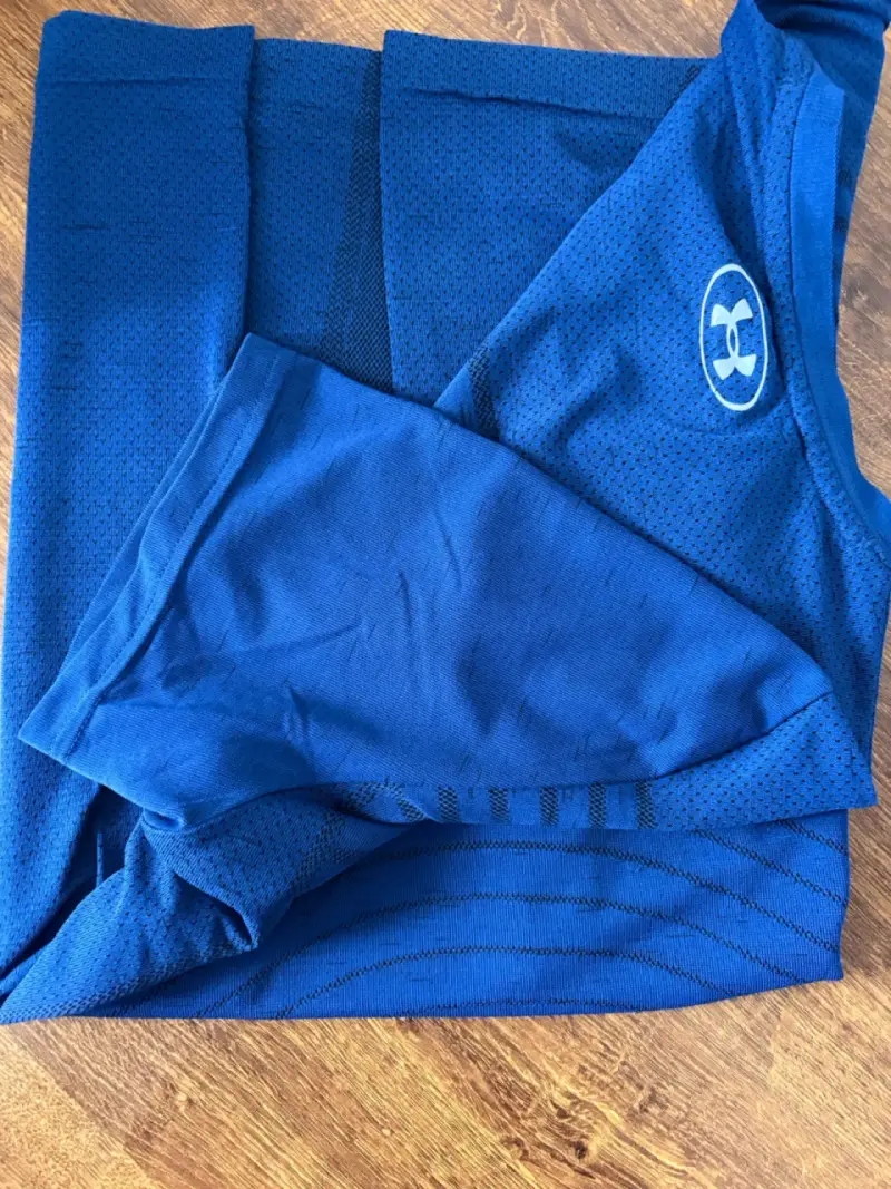 Polera deportiva azul hombre - 3