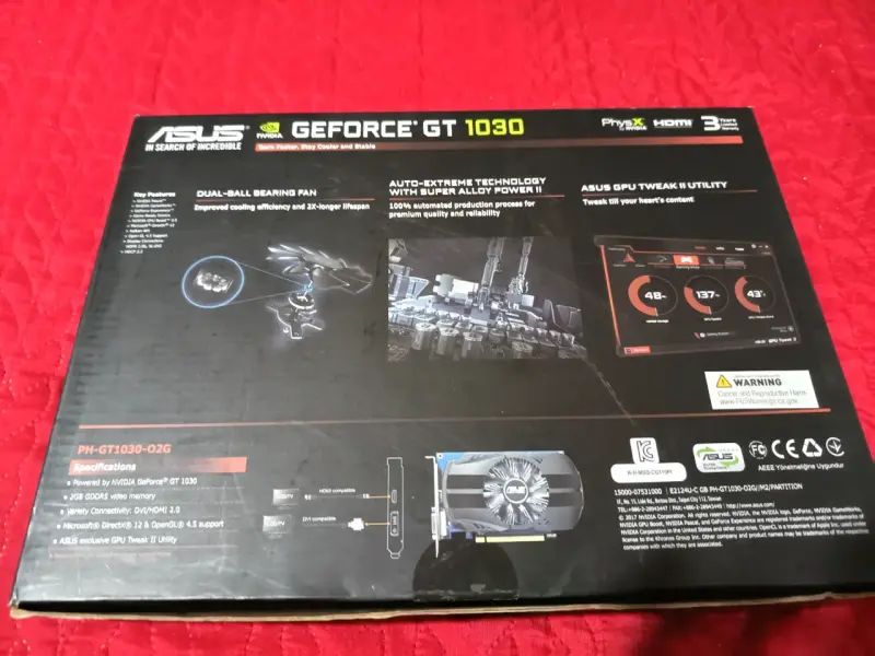 Tarjeta gráfica Asus GeForce GT 1030 - 2