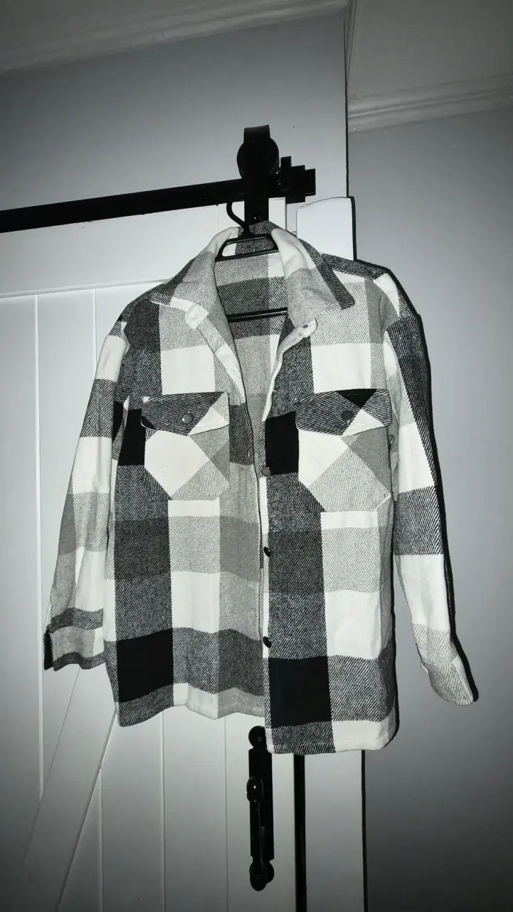 Chaqueta de franela a cuadros - 1
