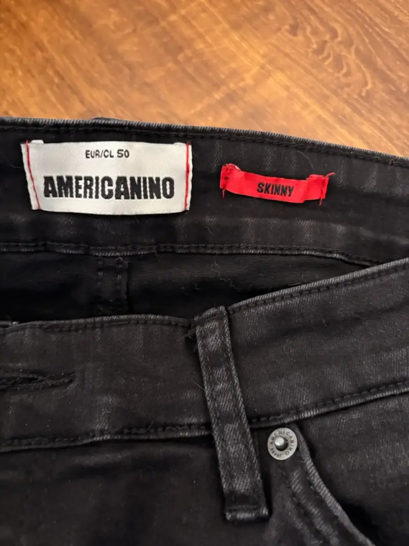 Jeans skinny negro Americanino - 1