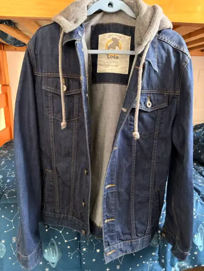Chaqueta de mezclilla con capucha - miniatura 1