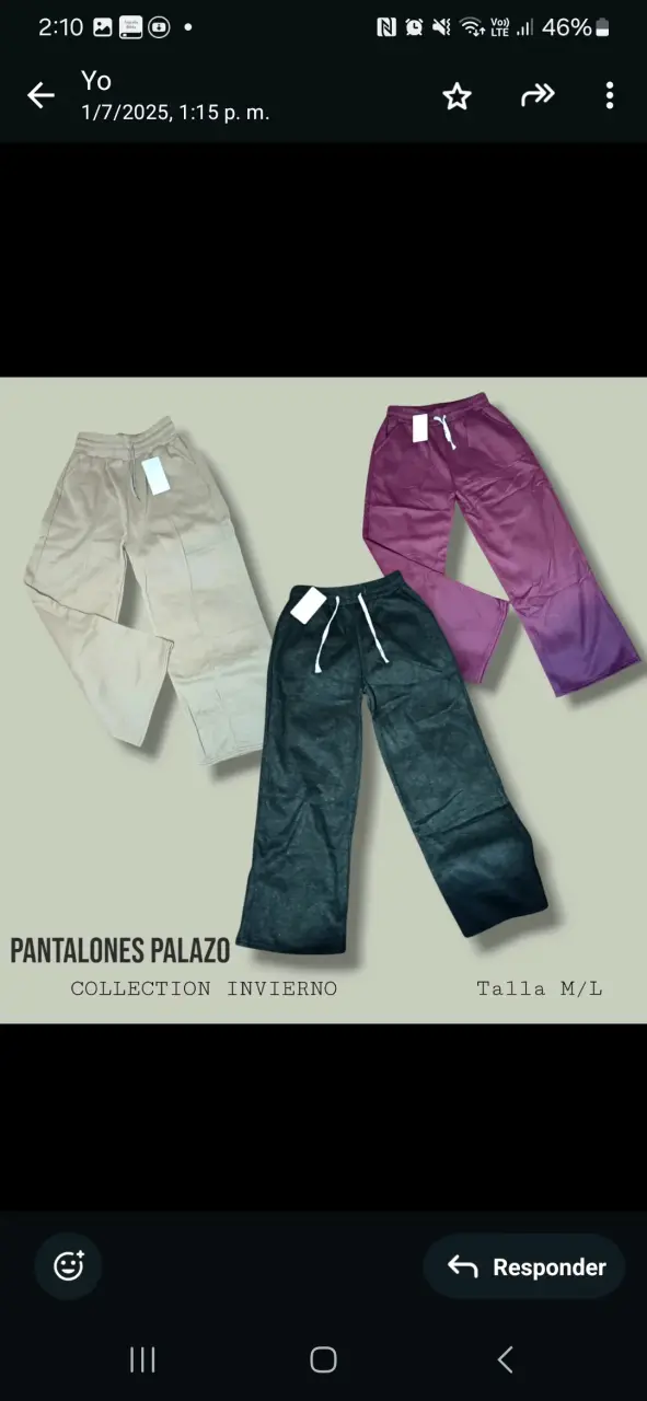 Pantalones Palazzo Invierno y ropa invierno