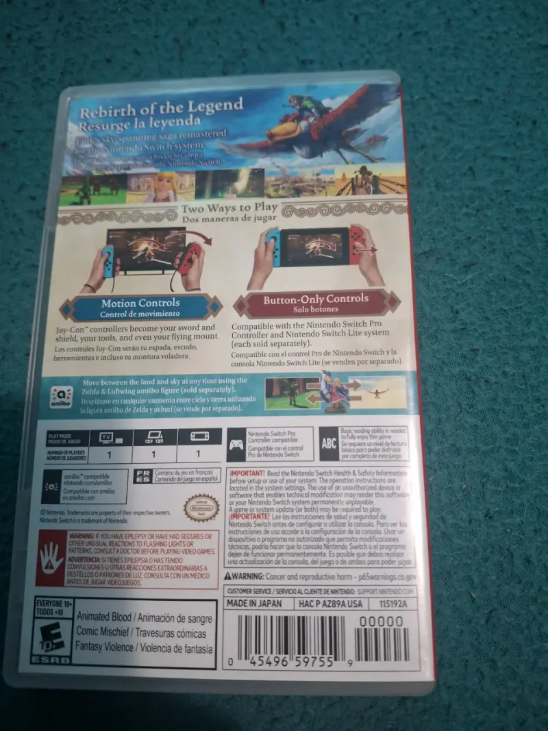 Juego Nintendo Switch Zelda Skyward Sword HD - 2