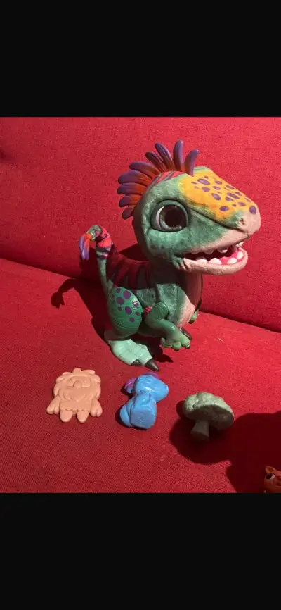 animatronico canguro y dinosaurio furreal friends - miniatura 2