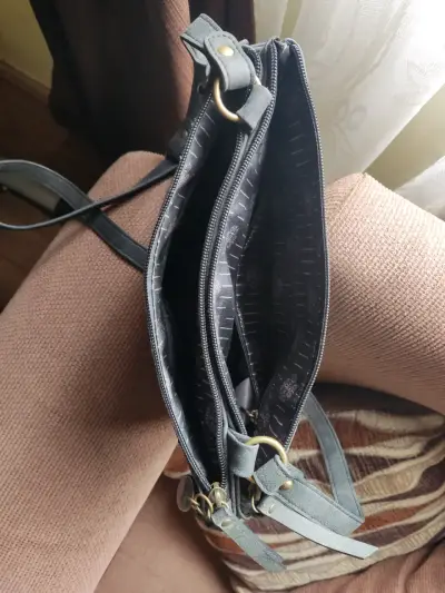 Cartera plomo oscuro con tachuelas Secret - miniatura 2