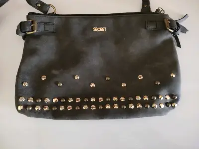 Cartera plomo oscuro con tachuelas Secret - miniatura 3