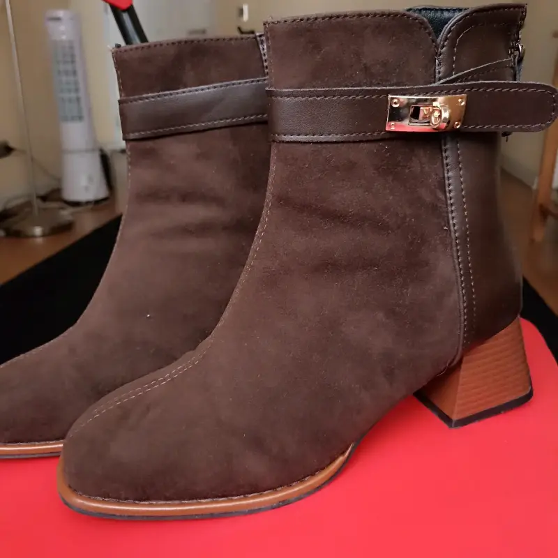 Botines de gamuza marrón N°38 - 2