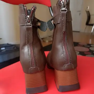 Botines de gamuza marrón N°38 - miniatura 3