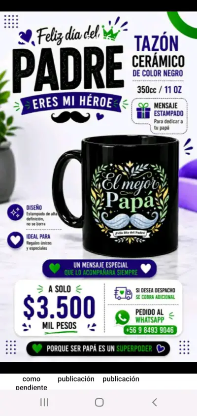 Taza  para papá - miniatura 4