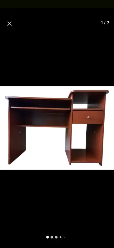 Escritorio de madera con cajón - miniatura 2