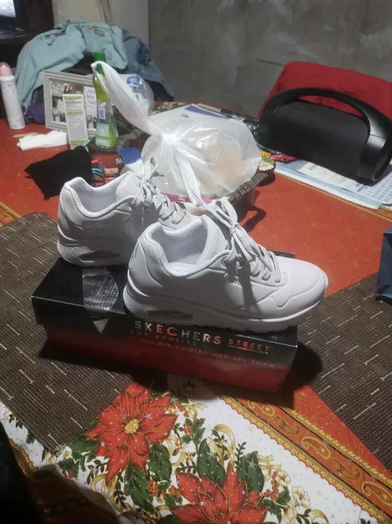 Zapatillas deportivas blancas con 2 posturas - 5