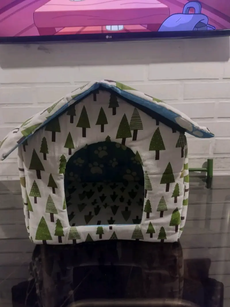 Cama tipo casita para mascotas - 5