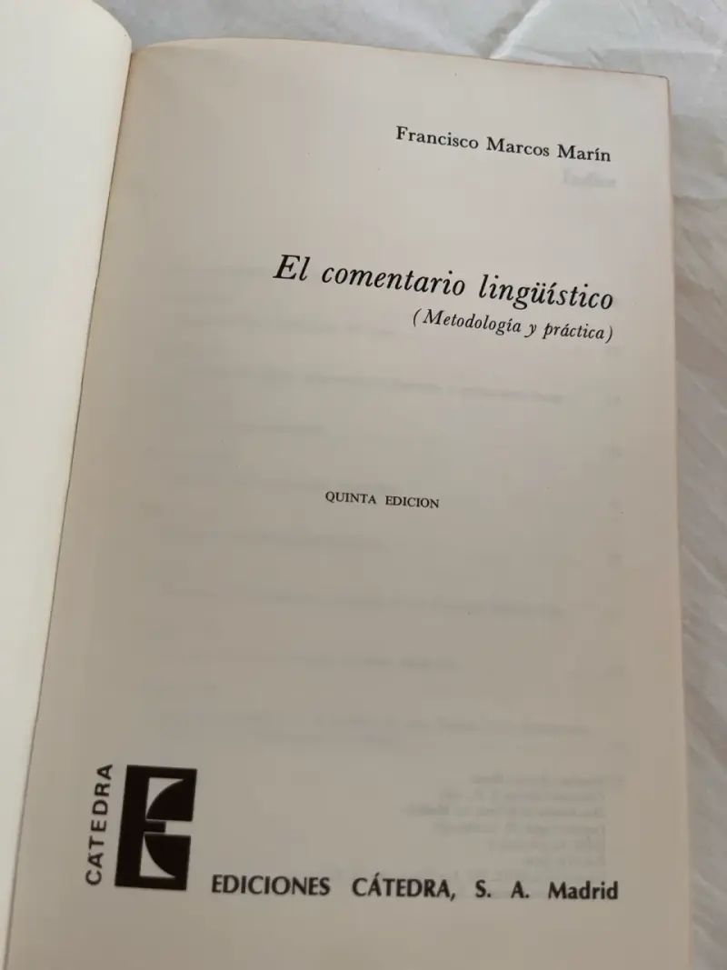 Libro El Comentario Lingüístico - 3