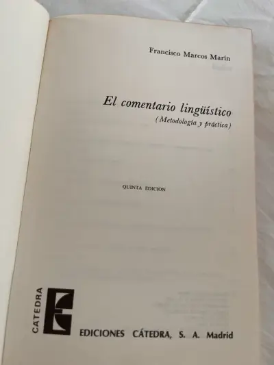 Libro El Comentario Lingüístico - miniatura 3