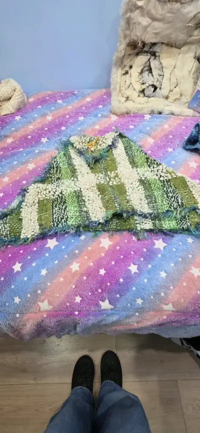 Conjunto de ponchos tejidas a mano - miniatura 4