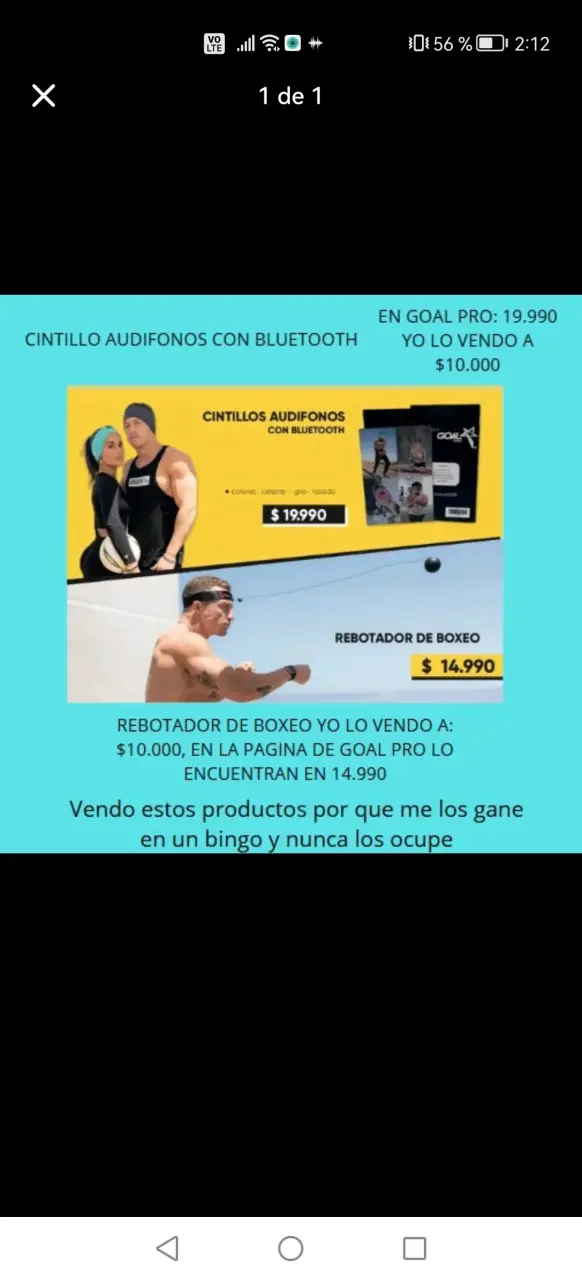 Cintillo audífonos Bluetooth + rebotador de boxeo