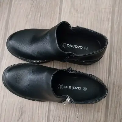 Botines de cuero negro azaleia - miniatura 3
