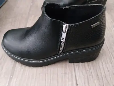 Botines de cuero negro azaleia - miniatura 5