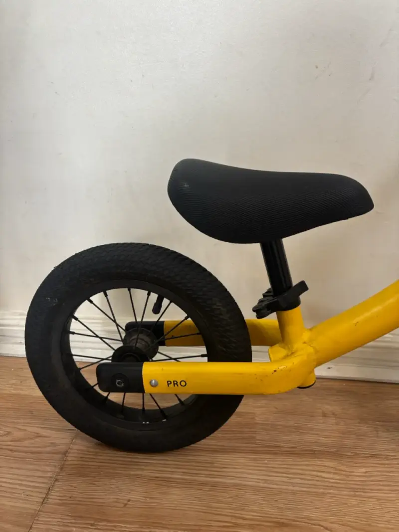 Bicicleta sin pedales amarilla aro 12 - 3