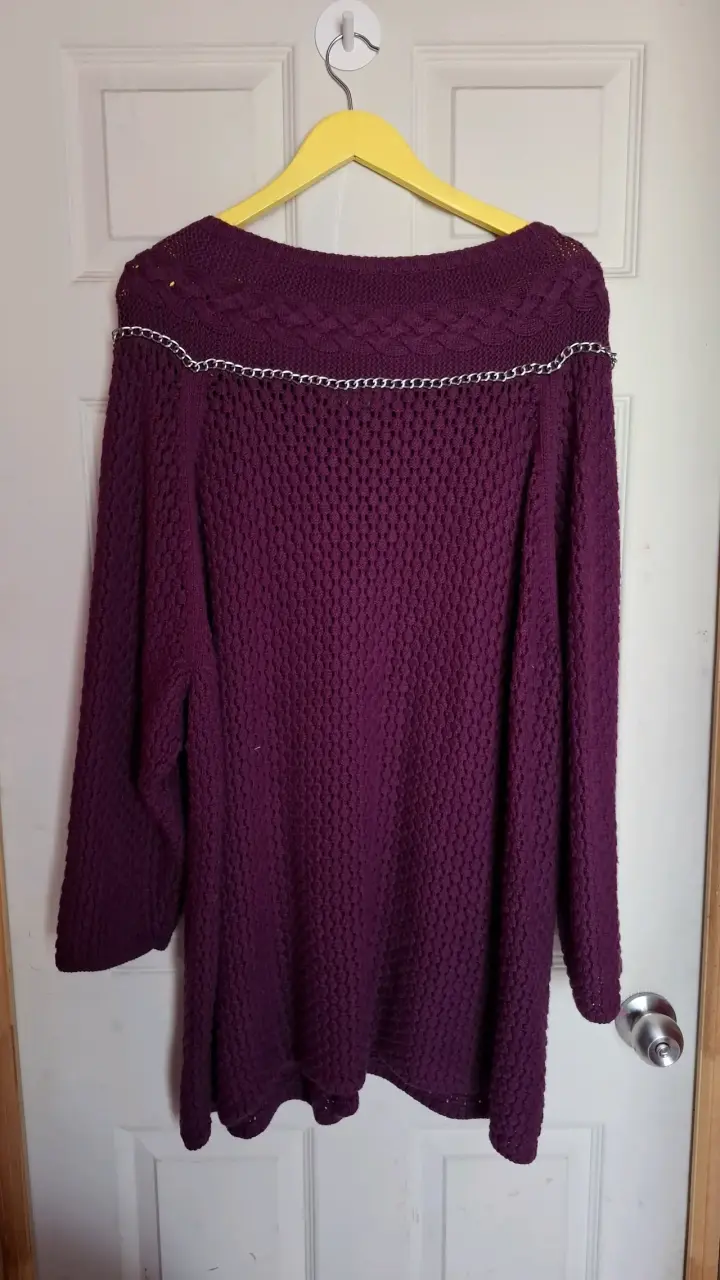 Chaleco morado con cadenas - 2